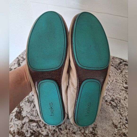 Tieks By Gavrieli Leather Ballet Flats Ivory Cream Women's Size 9 - Picture 9 of 12